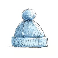 Individual baby wool hat illustrated sweatshirt clothing.