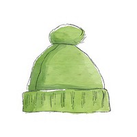 Individual green baby wool hat sweatshirt clothing knitwear.