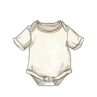 Individual newborn shirt illustrated clothing apparel.