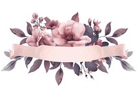 Ribbon frame flowers banner accessories accessory graphics.