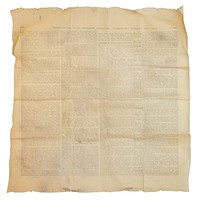 Newspaper ripped paper text document page.