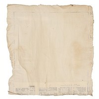 Newspaper ripped paper text linen page.