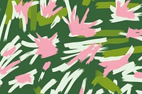 Stroke painting pink flower pattern graphics person.