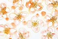 Cute flower pattern invertebrate chandelier graphics.