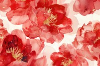 Red peony pattern geranium blossom flower.