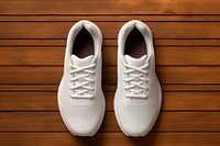 White Athletic shoes Mockup apparel clothing footwear.