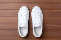 White shoes Mockup apparel clothing footwear.