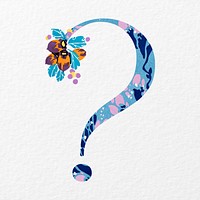 Question mark sign in Seguy Papillons art illustration
