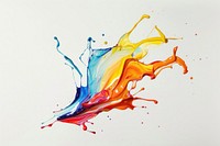 Colored oil pain 3D painting graphics animal.