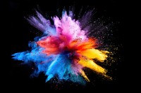 Holi paint color powder festival fireworks astronomy universe.
