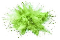 Holi paint color powder festival green plant algae.