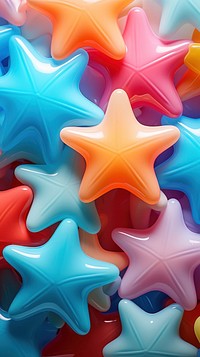 Inflate star 3d wallpaper confectionery turquoise symbol.