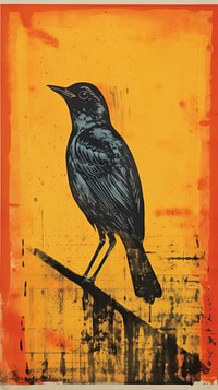 Bird blackbird agelaius painting.