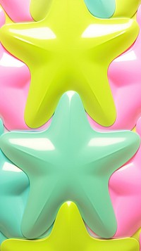 Star inflated 3d wallpaper appliance symbol device.