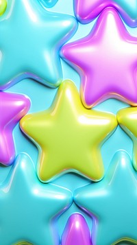 Star inflated 3d wallpaper confectionery balloon symbol.