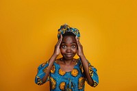 African woman roll eyes up photography surprised person.