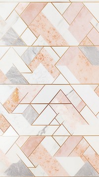 Glitter geometric tile pattern flooring.