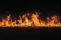 Realistic fire blast flame bonfire.