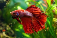 Siamese fighting fish aquatic animal water.