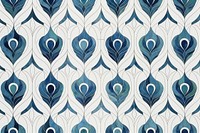 Peacock tile pattern graphics rug art.