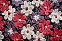 Seamless embroidered pattern accessories handicraft accessory.