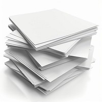 A stack of white paper sheets text.