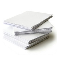 A stack of white paper sheets text disk.