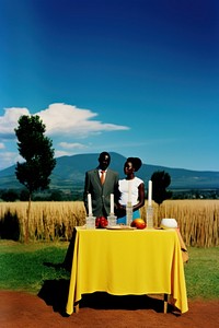 Photo of a African Wedding wedding photography countryside.