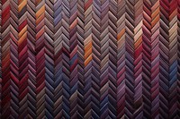 Top view photo of a herringbone pattern texture woven home decor.