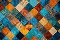 Top view photo of a quilt block print pattern patchwork.