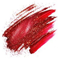 Red brush strokes glitter backgrounds cosmetics.
