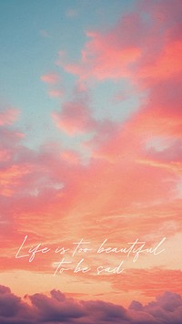 Life is too beautiful Facebook story template