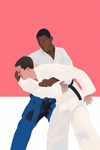 A Judo blackman sports judo karate.