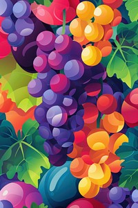 Colorful grape on contrast background grapes backgrounds fruit.