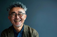 Hong Konger mature man laughing photo photography.