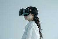 Woman in Virtual Reality photo photography clothing.