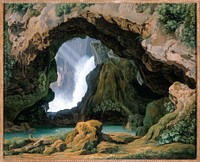 The Grotto of Neptune in Tivoli by Johann Martin von Rohden. Original public domain image from Los Angeles County Museum of Art. Digitally enhanced by rawpixel.