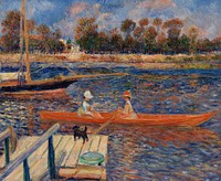 The Seine at Argenteuil (La Seine A Argenteuil) by Pierre Auguste Renoir. Original public domain image from Barnes Foundation. Digitally enhanced by rawpixel.