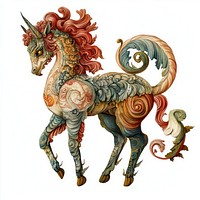 A Mythology animal art illustration decorative.