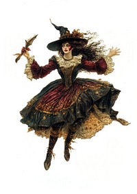 A Witch art illustration costume.