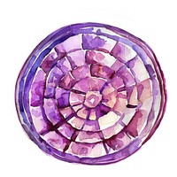 An isolated fresh chopped onion illustration watercolor vibrant.