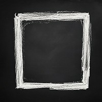 A white square blackboard texture chalk.