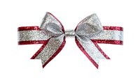 A sparkling silver ribbon accessories accessory tie.