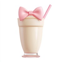 Coquette smoothie illustration milkshake beverage.