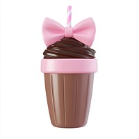 Coquette chocolate smoothie dessert cute pink.