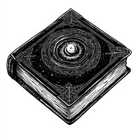 Grimoire illustration book art.