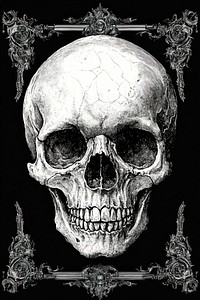 Skull illustration skull art.