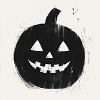 Silkscreen illustration of a shape halloween black style.