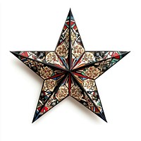 Christmas star geometric intricate pattern.