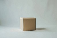 Cardboard box minimalist packaging container.